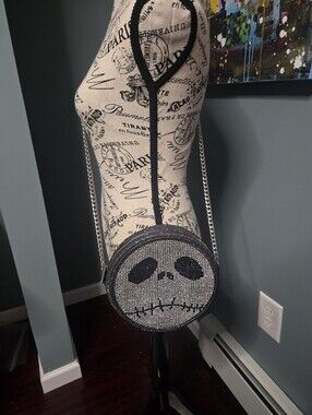 Skinny Dip Nightmare Before Christmas Jack Skellington Rhinestone Purse